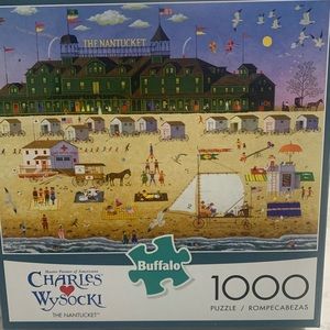 🧩Charles Wysocki-“The Nantucket”-Buffalo Games 1000 piece jigsaw puzzle